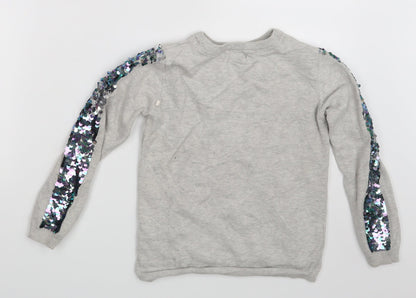 Primark Girls Grey   Pullover Sweatshirt Size 8-9 Years