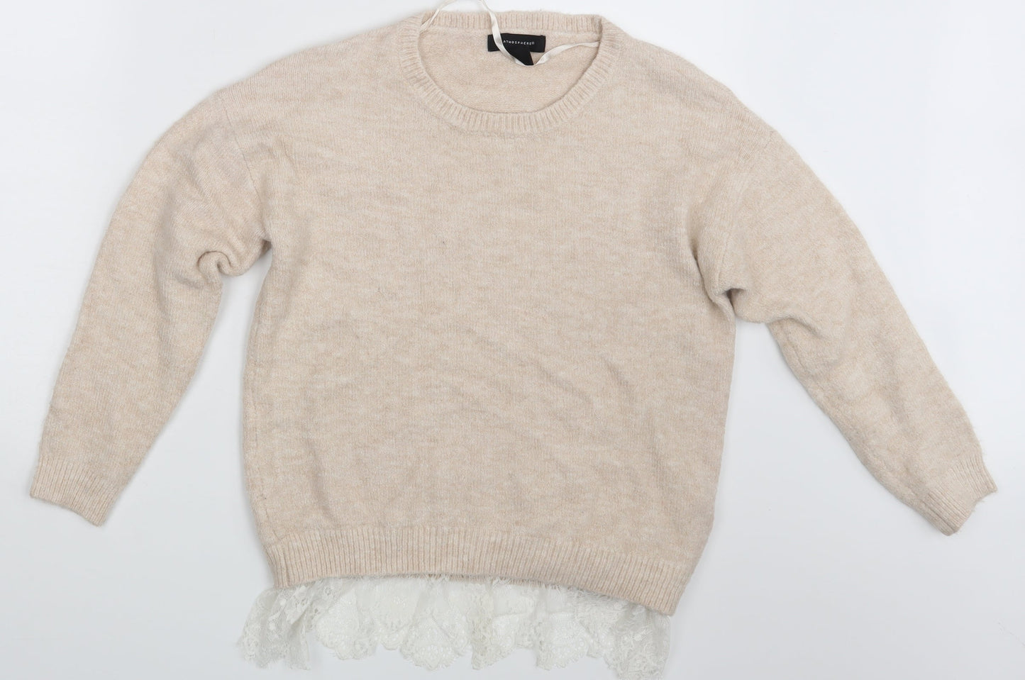 Womens UK Size 10 Atmosphere Beige Pullover Jumper