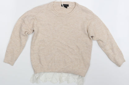 Womens UK Size 10 Atmosphere Beige Pullover Jumper