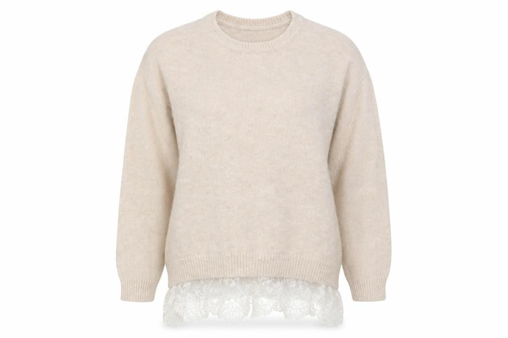 Womens UK Size 10 Atmosphere Beige Pullover Jumper
