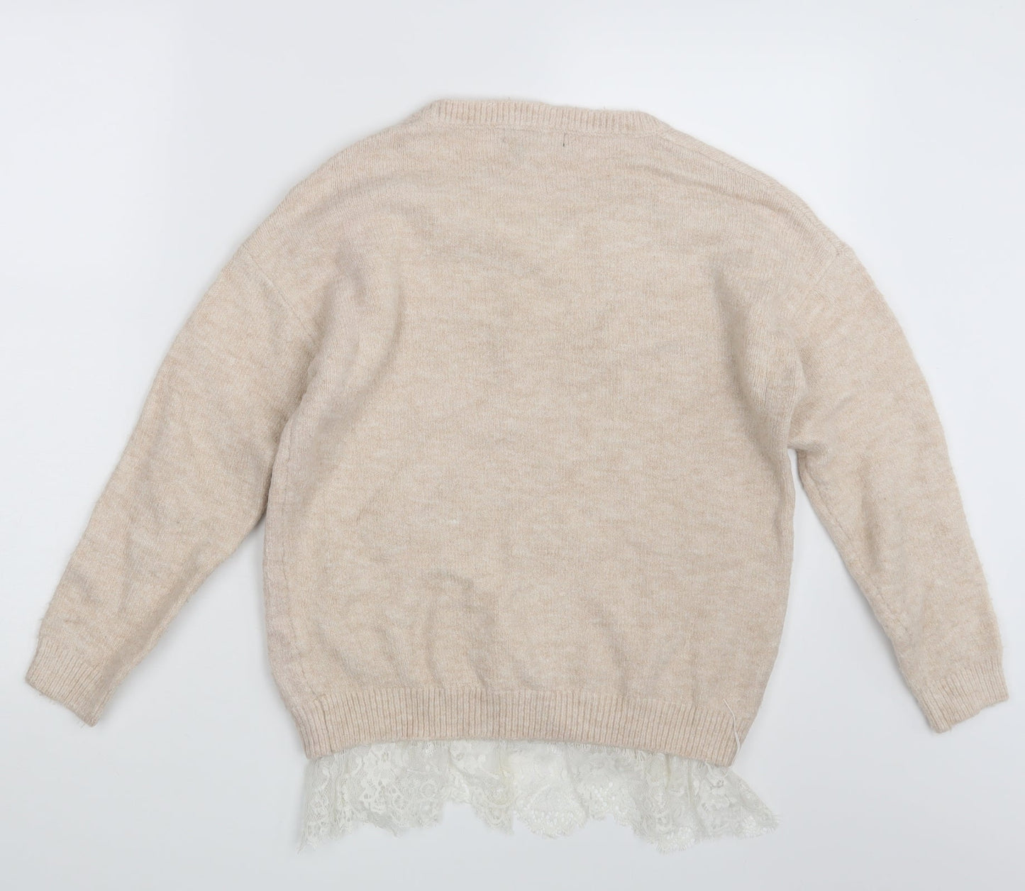 Womens UK Size 10 Atmosphere Beige Pullover Jumper