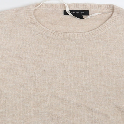 Womens UK Size 10 Atmosphere Beige Pullover Jumper