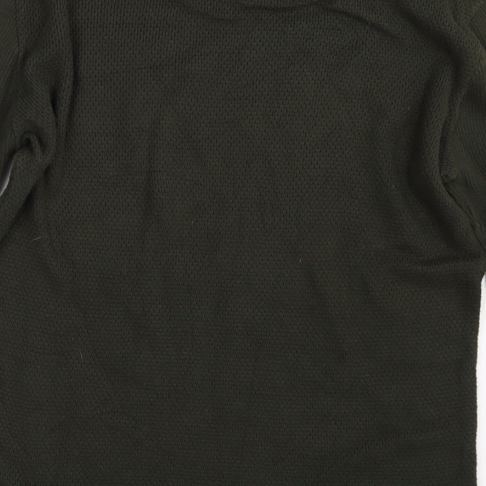 Mens UK Size M River Island Green Pullover Sweatshirt