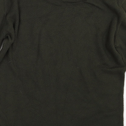Mens UK Size M River Island Green Pullover Sweatshirt