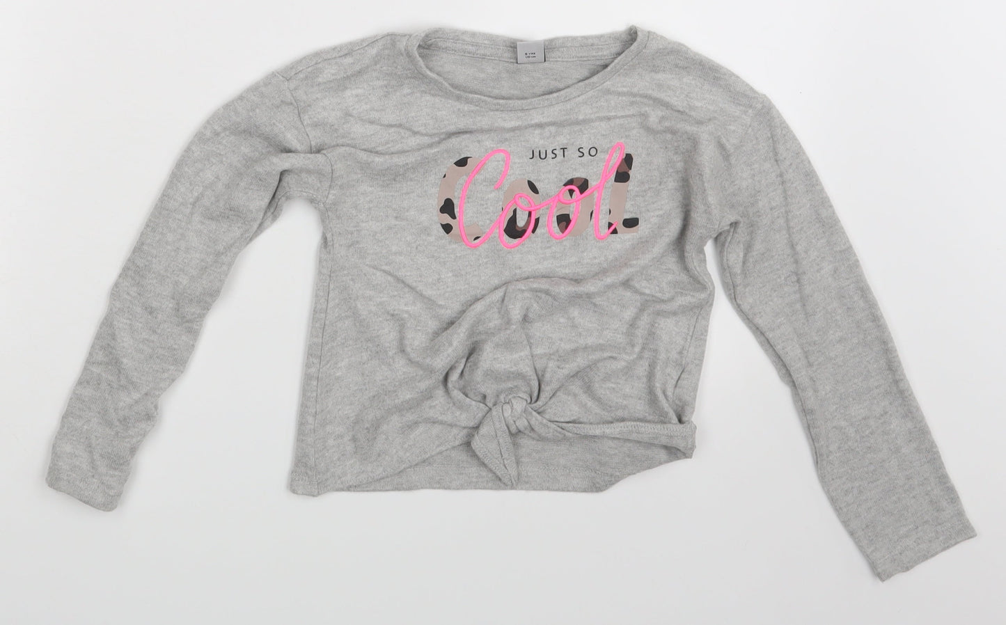 TU Girls Grey   Pullover T-Shirt Size 5 Years
