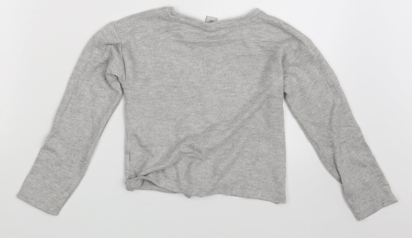 TU Girls Grey   Pullover T-Shirt Size 5 Years