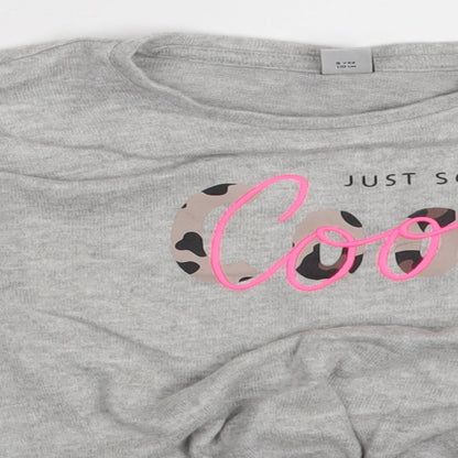 TU Girls Grey   Pullover T-Shirt Size 5 Years