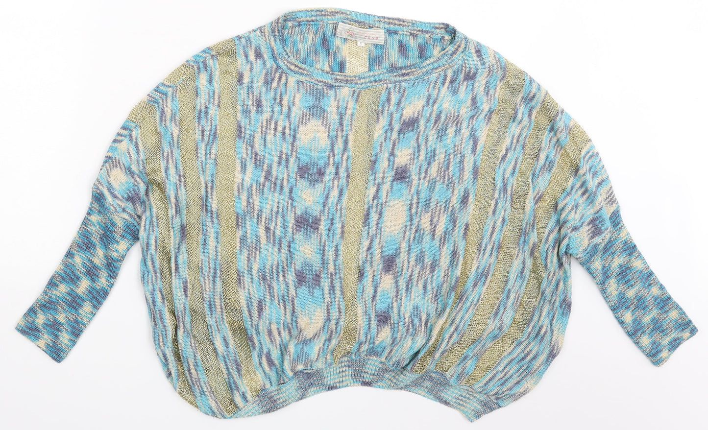 Womens UK Size S CAMEO ROSE Multicoloured Pullover Jumper