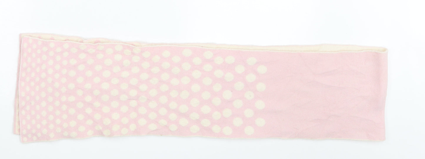 Preworn Girls Pink Polka Dot  Scarf Scarves & Wraps One Size