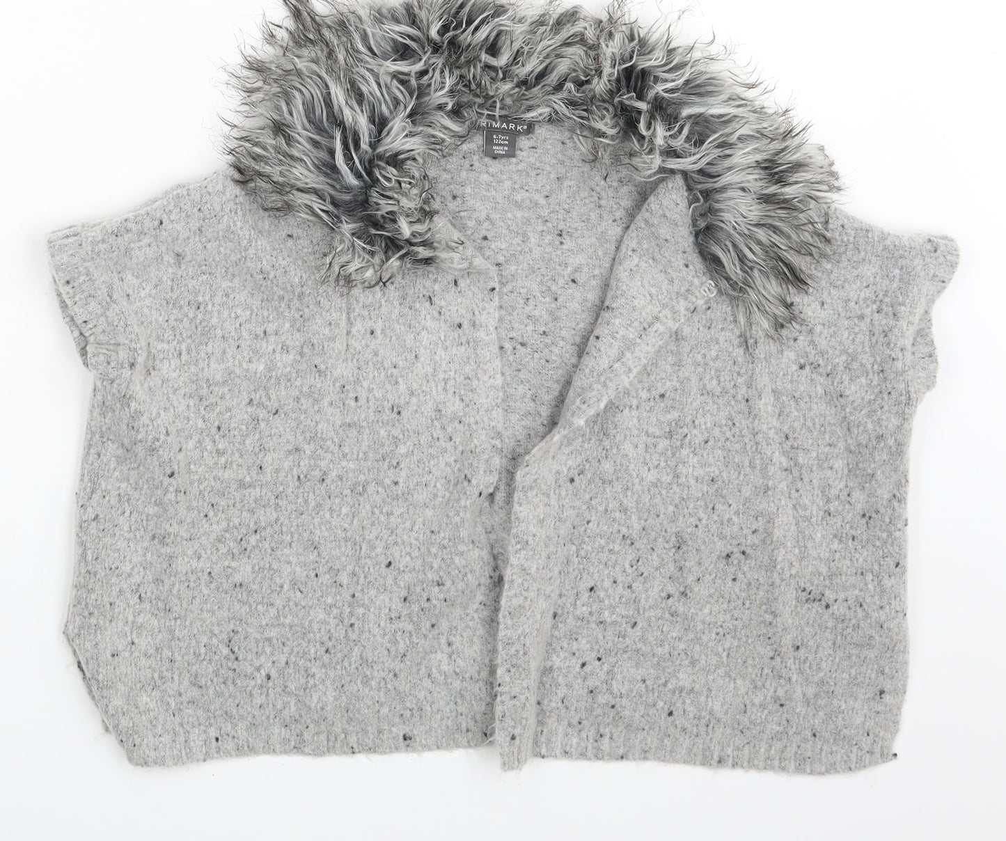 Primark Girls Grey   Cardigan Jumper Size 6-7 Years