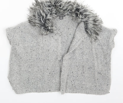 Primark Girls Grey   Cardigan Jumper Size 6-7 Years