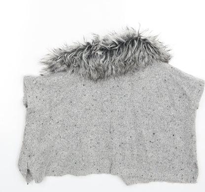 Primark Girls Grey   Cardigan Jumper Size 6-7 Years