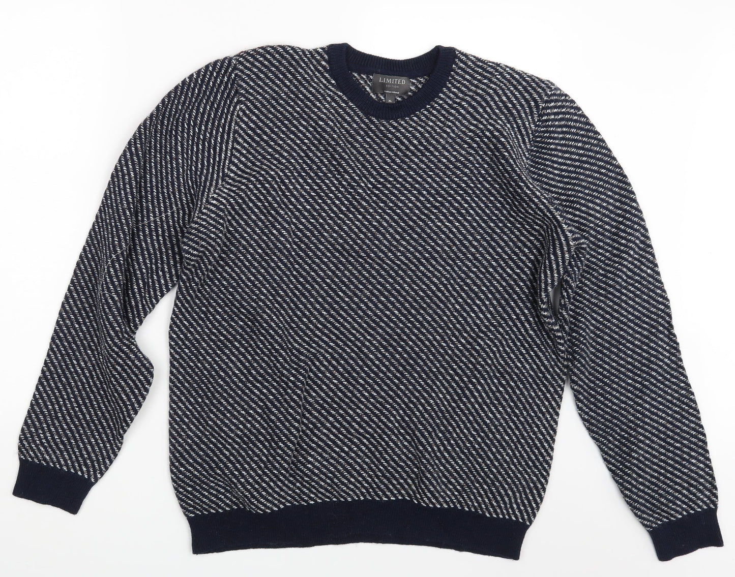 Limited  Edition  Mens Blue   Pullover Jumper Size XL