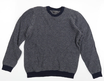 Limited  Edition  Mens Blue   Pullover Jumper Size XL