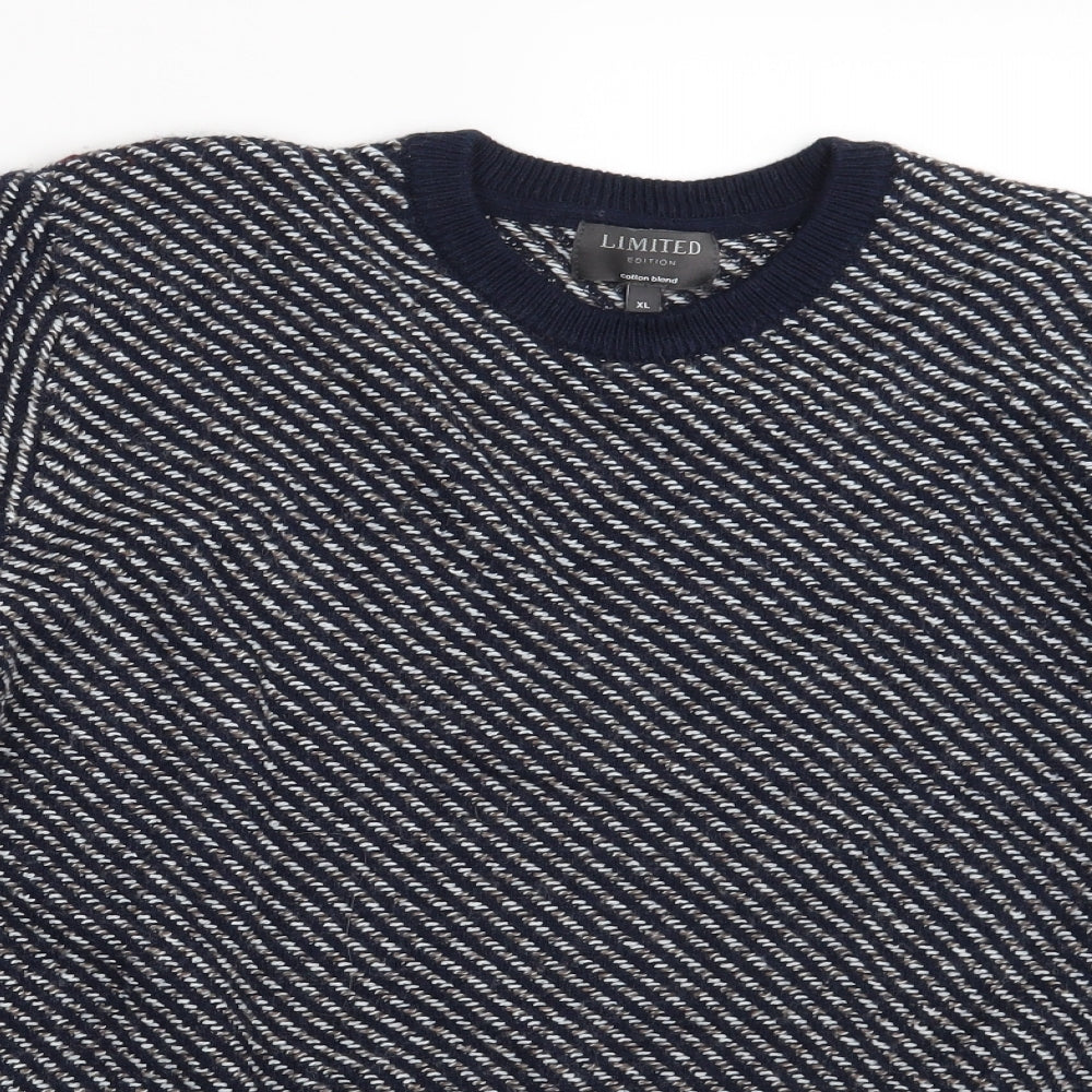 Limited  Edition  Mens Blue   Pullover Jumper Size XL
