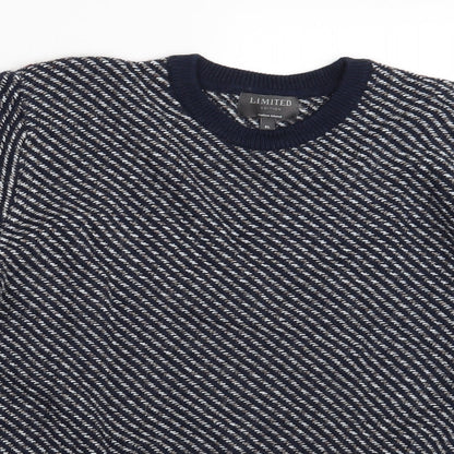 Limited  Edition  Mens Blue   Pullover Jumper Size XL