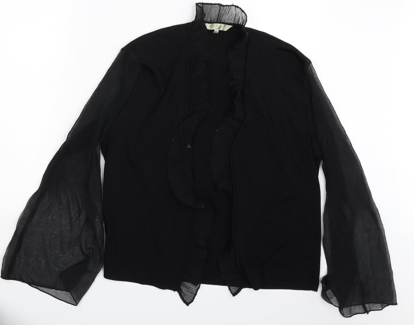 Womens UK Size L Viz-A-Viz Black Cardigan Jumper