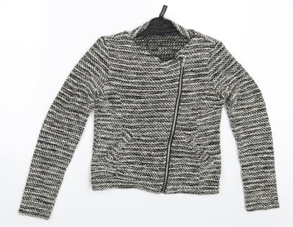 Womens UK Size S Divided Black Cardigan Jumper