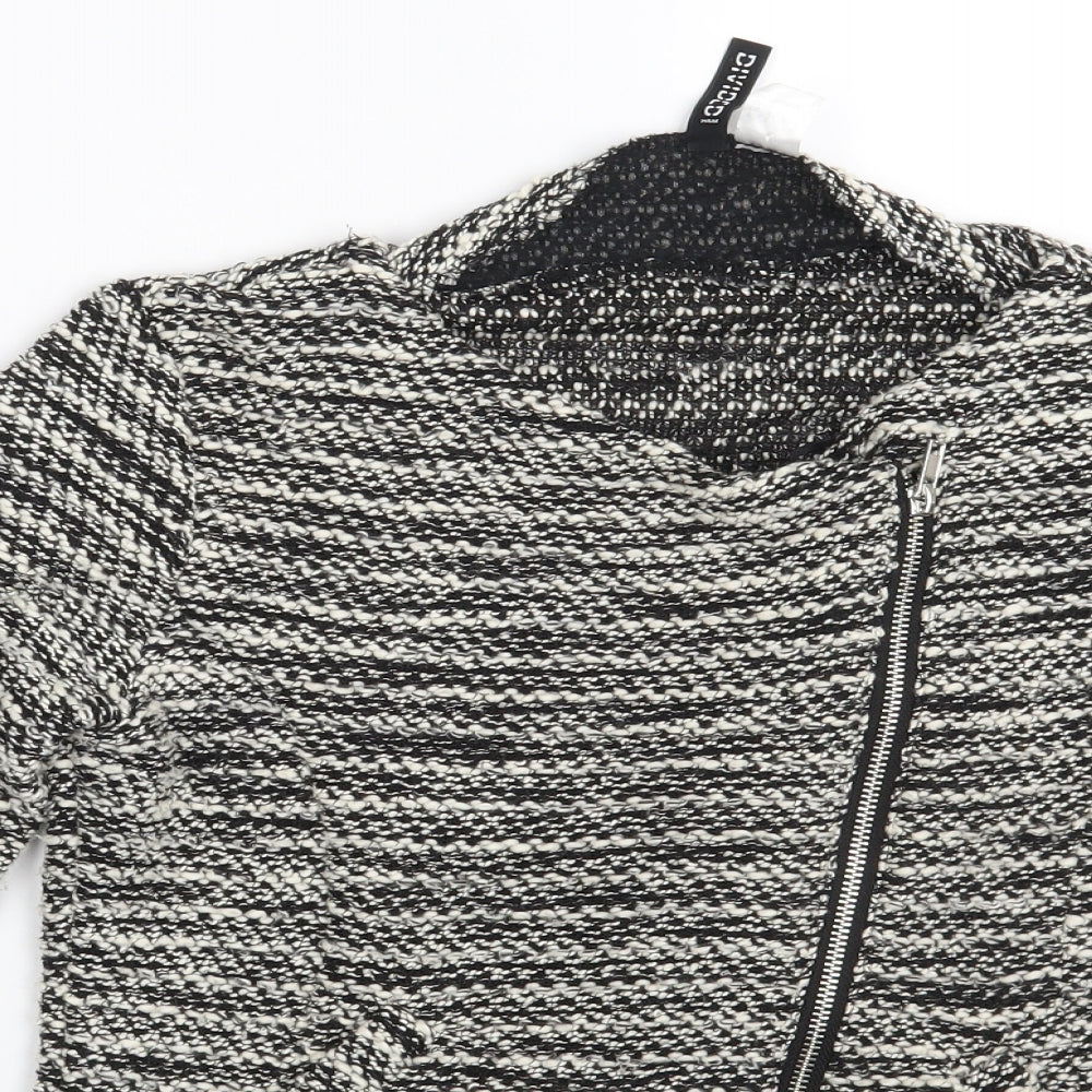 Womens UK Size S Divided Black Cardigan Jumper