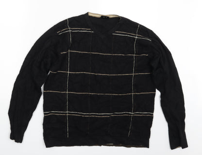 Mens UK Size M NEXT Black Pullover Sweatshirt
