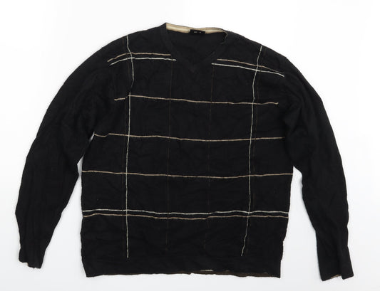 Mens UK Size M NEXT Black Pullover Sweatshirt