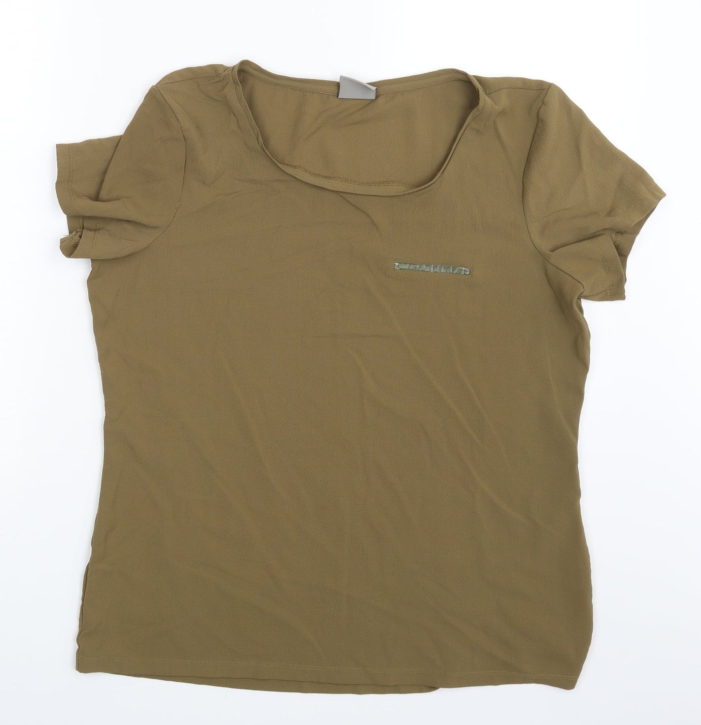 Womens UK Size L Vera Moda Green Basic Blouse
