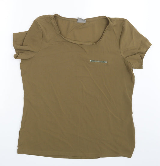 Womens UK Size L Vera Moda Green Basic Blouse