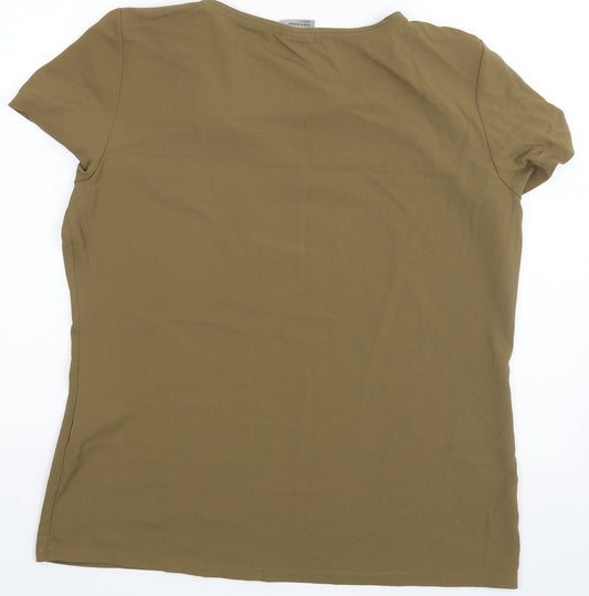 Womens UK Size L Vera Moda Green Basic Blouse