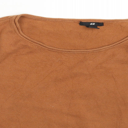 H&M Womens Brown   Pullover Sweatshirt Size M