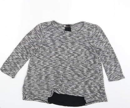 M&S Womens Grey   Basic T-Shirt Size 12