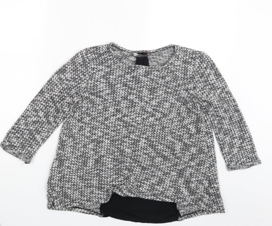 M&S Womens Grey   Basic T-Shirt Size 12