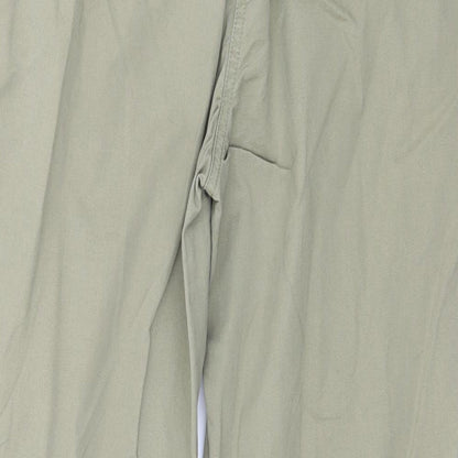 Womens UK Size 16 Papaya Regular Fit  Green Trousers