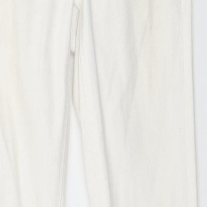 Denim & Co. Womens White  Denim Skinny Jeans Size 6 L30 in