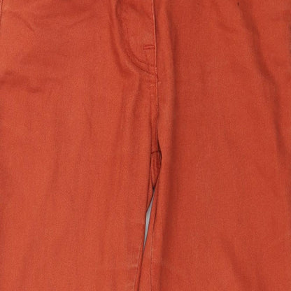 Candy Couture Girls Orange  Denim Skinny Jeans Size 13 Years