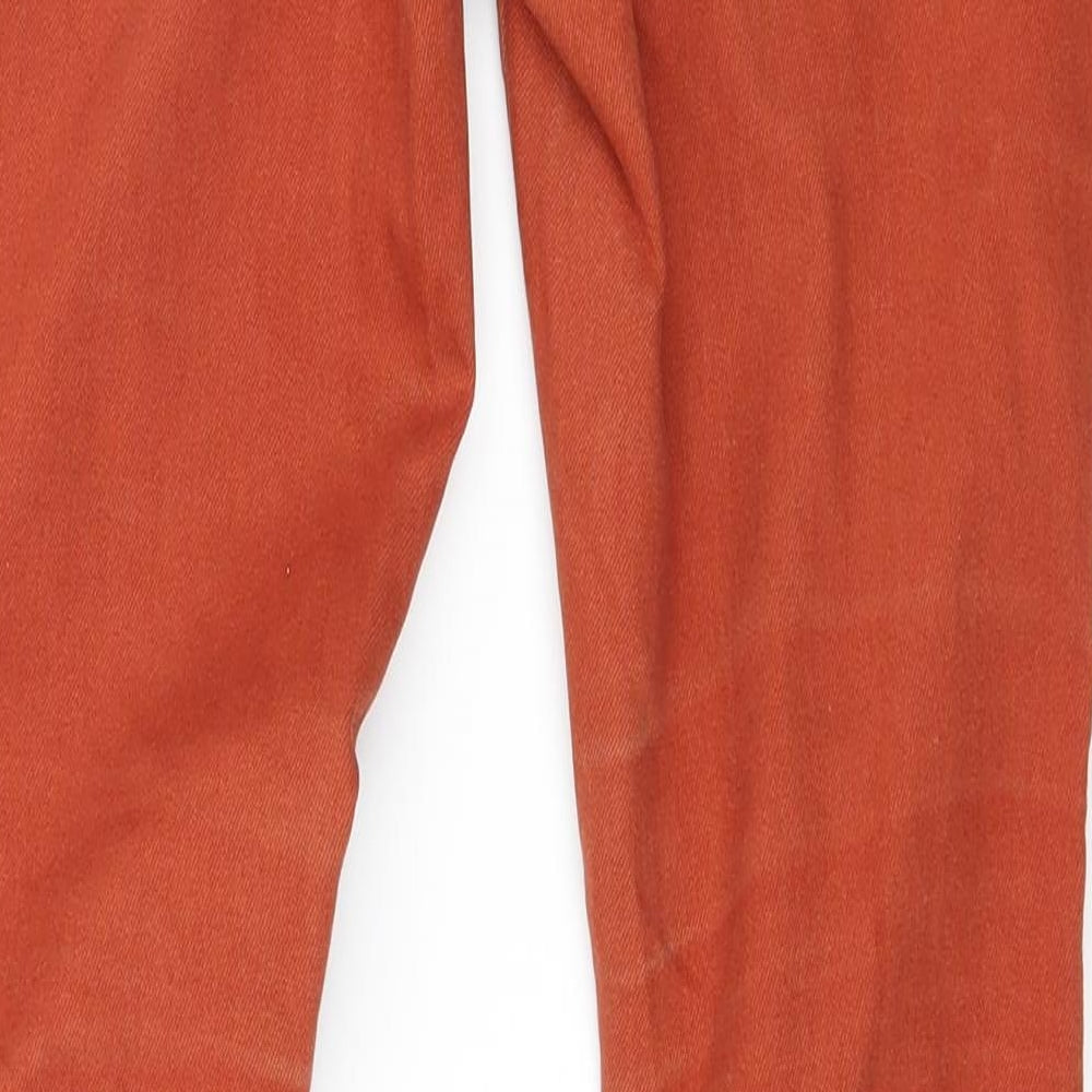 Candy Couture Girls Orange  Denim Skinny Jeans Size 13 Years