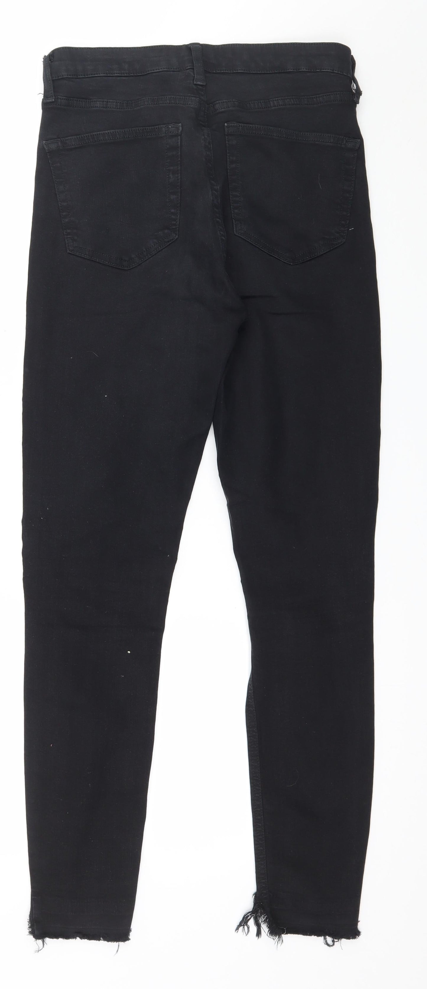 Topshop Womens Black  Denim Skinny Jeans Size 28 in L32 in
