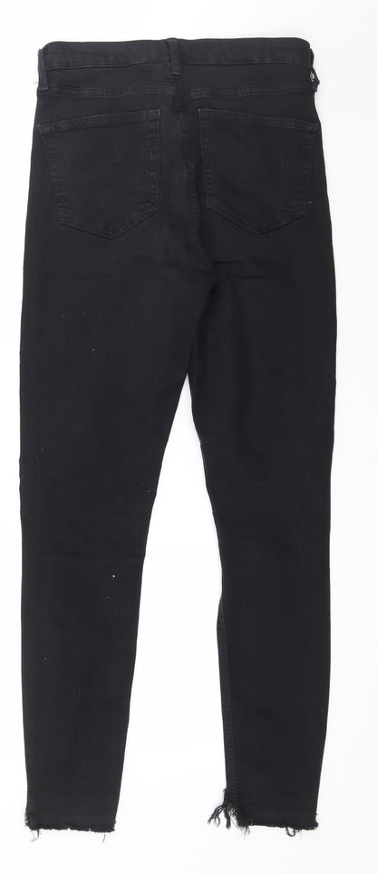 Topshop Womens Black  Denim Skinny Jeans Size 28 in L32 in