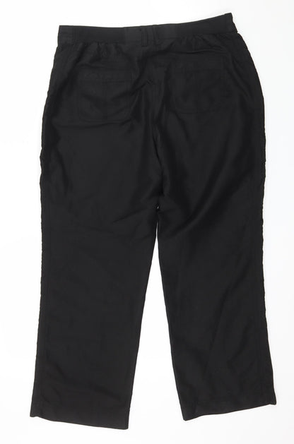 Womens UK Size 14 BHS Regular Fit  Black Trousers