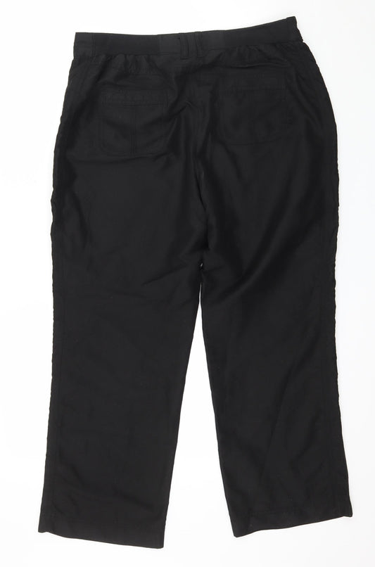 Womens UK Size 14 BHS Regular Fit  Black Trousers