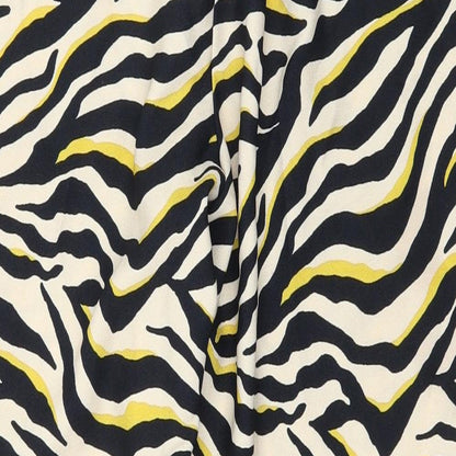 F&F Womens Beige Animal Print  Trousers  Size 12 L27 in