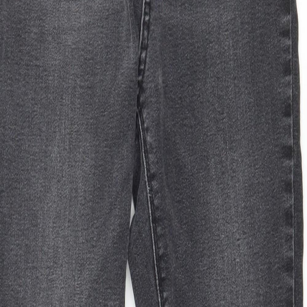 Denim & Co. Womens Grey  Denim Skinny Jeans Size 10 L27 in