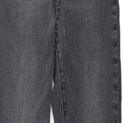 Denim & Co. Womens Grey  Denim Skinny Jeans Size 10 L27 in