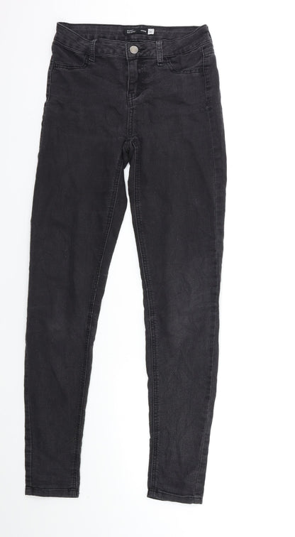 Womens UK Size 23 in Sinsay Regular Fit Skinny Black Jeans