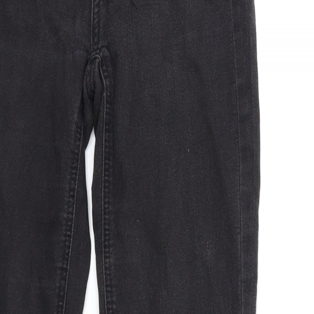 Womens UK Size 23 in Sinsay Regular Fit Skinny Black Jeans