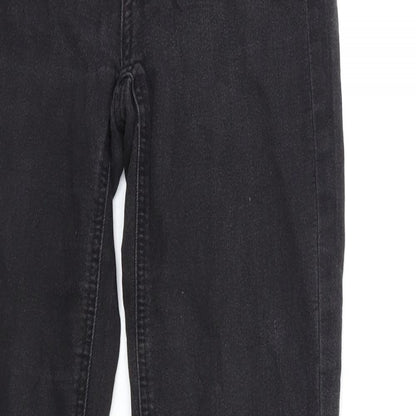 Womens UK Size 23 in Sinsay Regular Fit Skinny Black Jeans