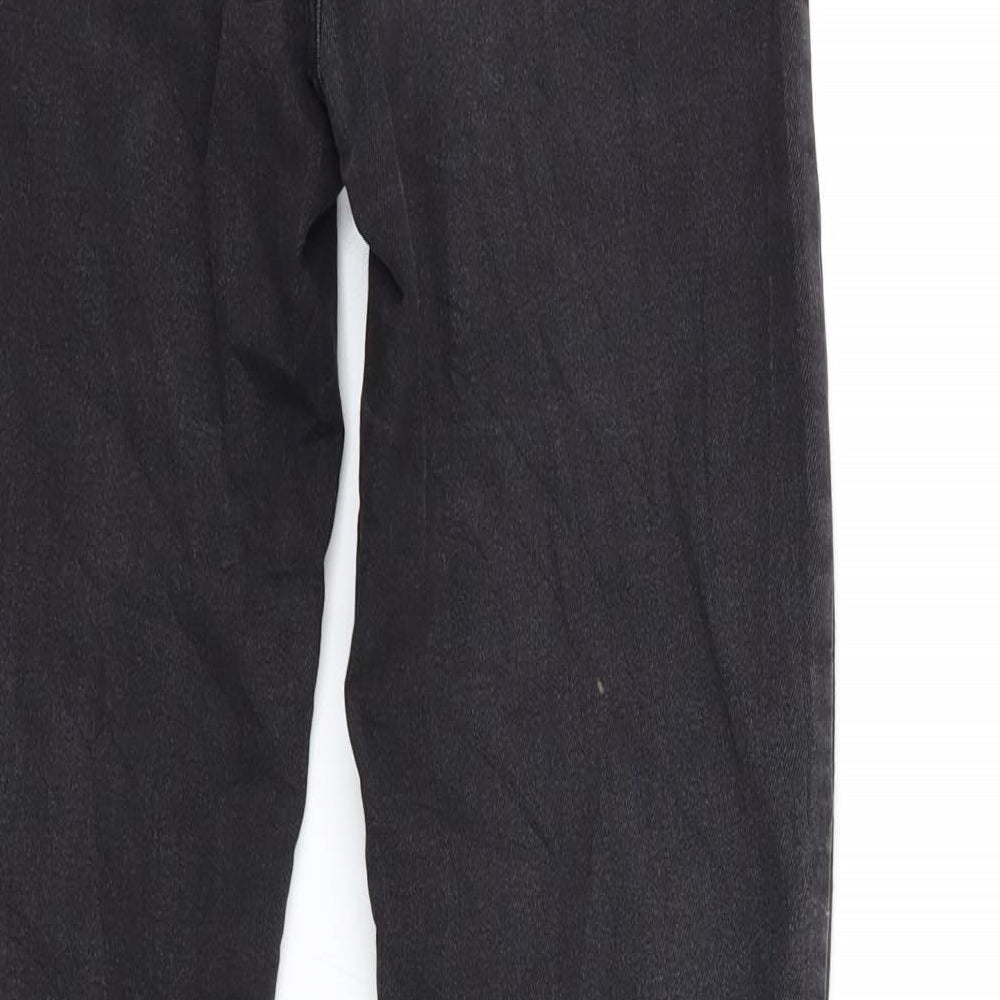 Womens UK Size 23 in Sinsay Regular Fit Skinny Black Jeans