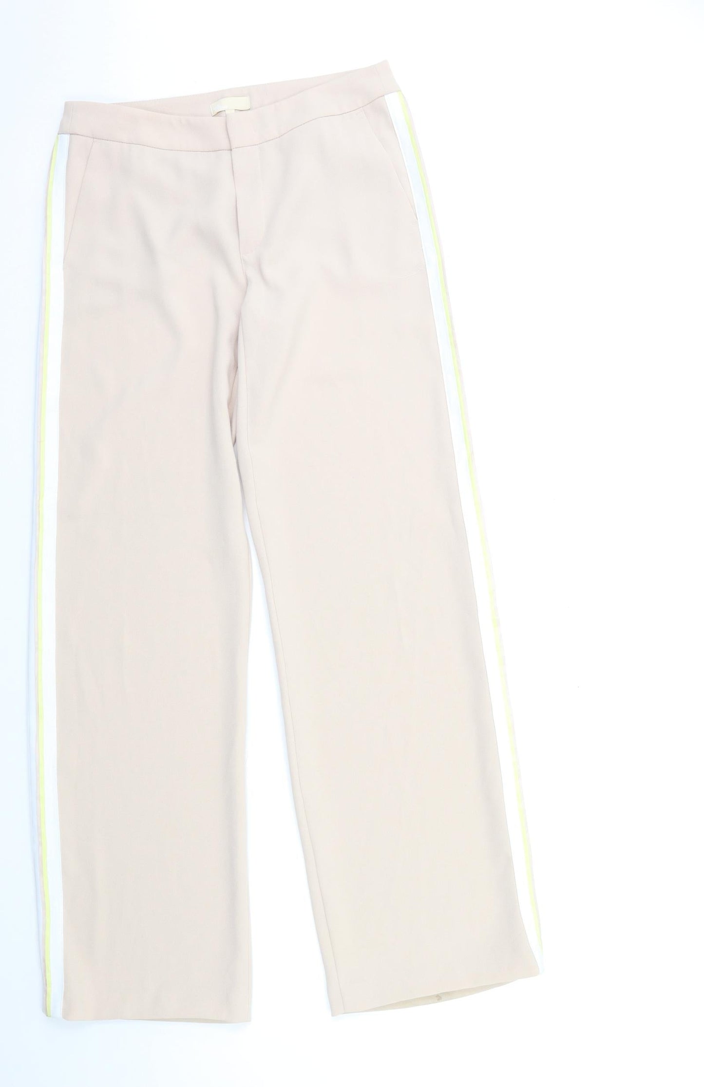 Talk about Womens Beige Striped  Trousers  Size 6 L34 in