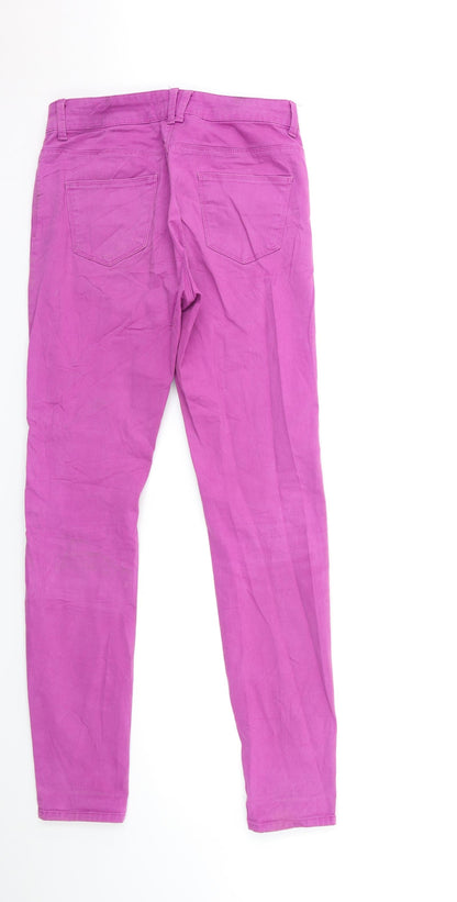 Womens UK Size 10 Marks and Spencer Regular Fit Skinny Purple Jeans