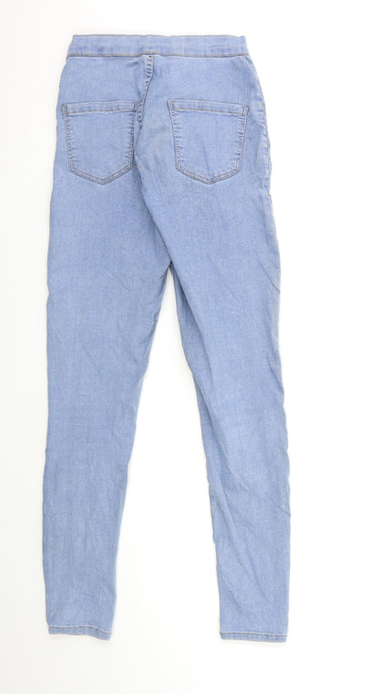 Topshop Womens Blue  Denim Skinny Jeans Size 28 in L30 in