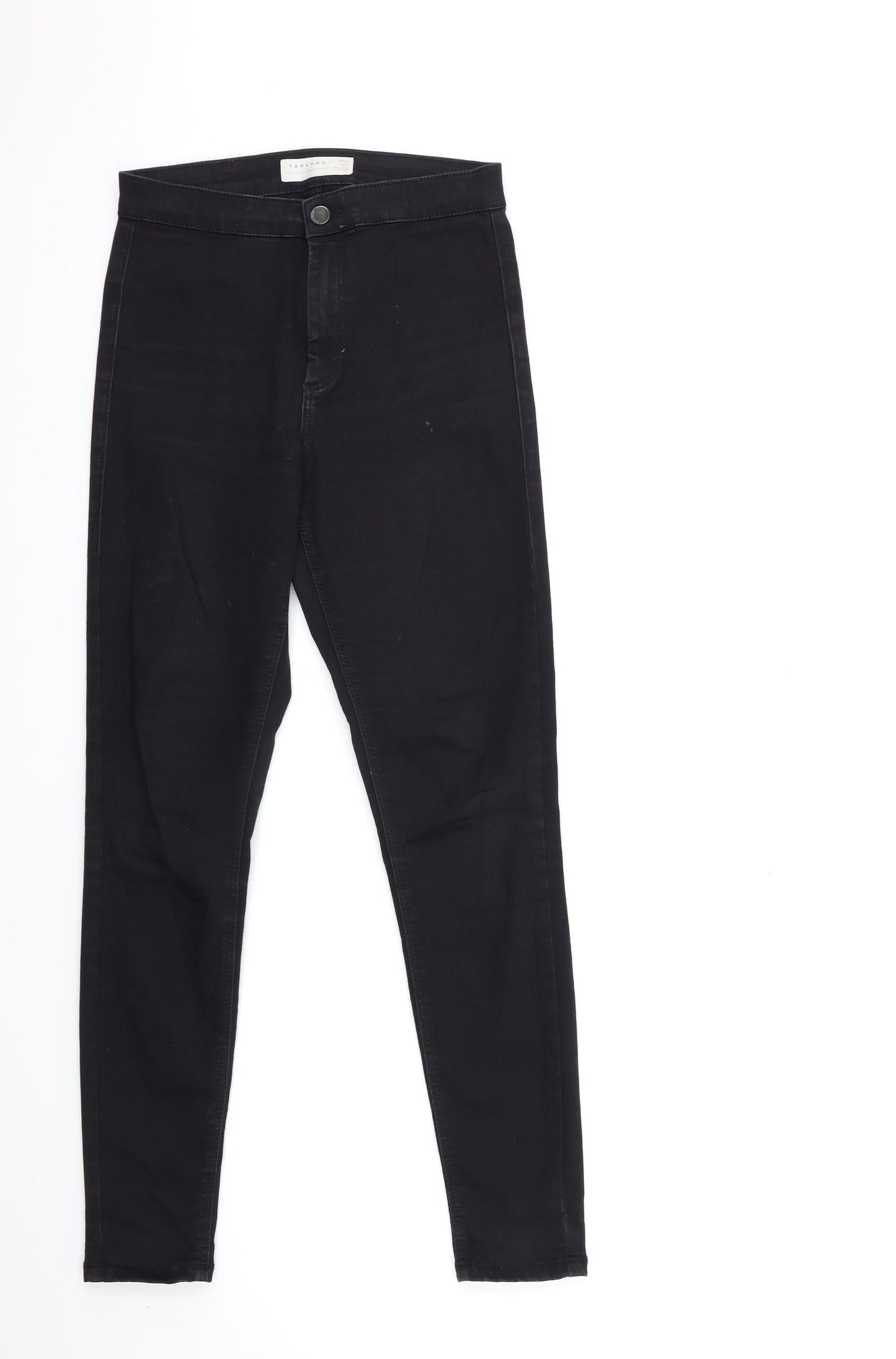 Topshop Womens Black  Denim Skinny Jeans Size 28 in L32 in